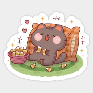 Cute Lazy Cat Sticker